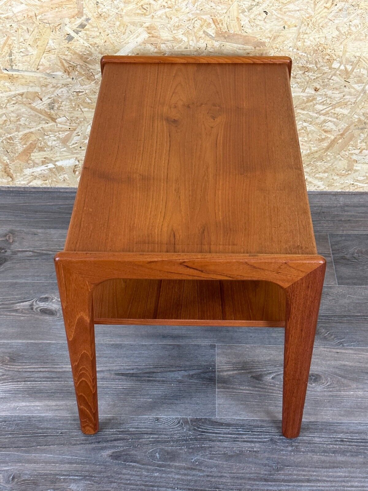 60s 70s teak side table with drawer Arne Wahl Iversen Denmark