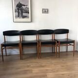 Set of 4 scandinavian chairs