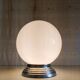 Table lamp globe opaline XXL diameter 30 cm - mid 20th century