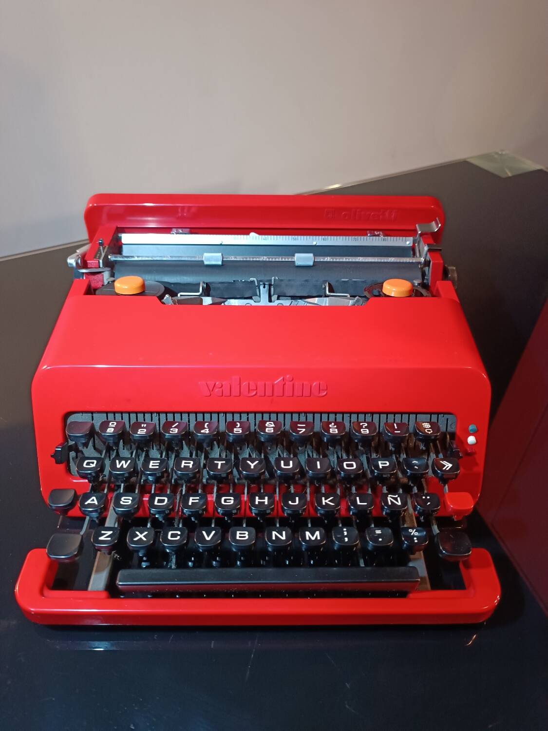 Valentine typewriter by Ettore Sottsass for Olivetti year 1969