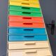 12-drawer vintage office locker