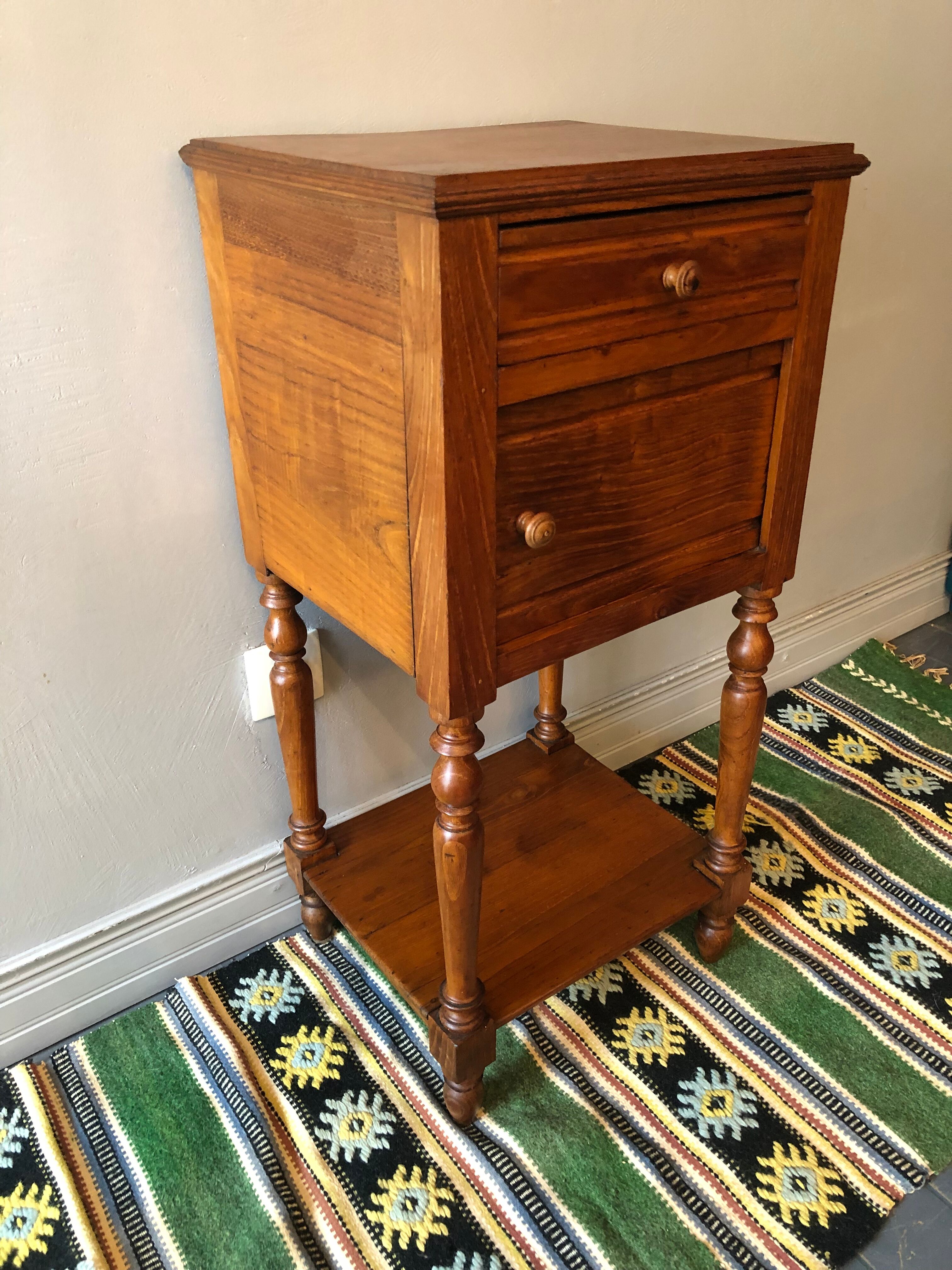 Old oak bedside table