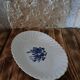 Earthenware bowl KG Luneville Badonviller blue flowers