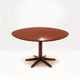 Danish Mid Century Yin-Yang teak extending dining table by Ole Gjerløv-Knudsen and Torben Lind