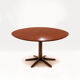 Danish Mid Century Yin-Yang teak extending dining table by Ole Gjerløv-Knudsen and Torben Lind