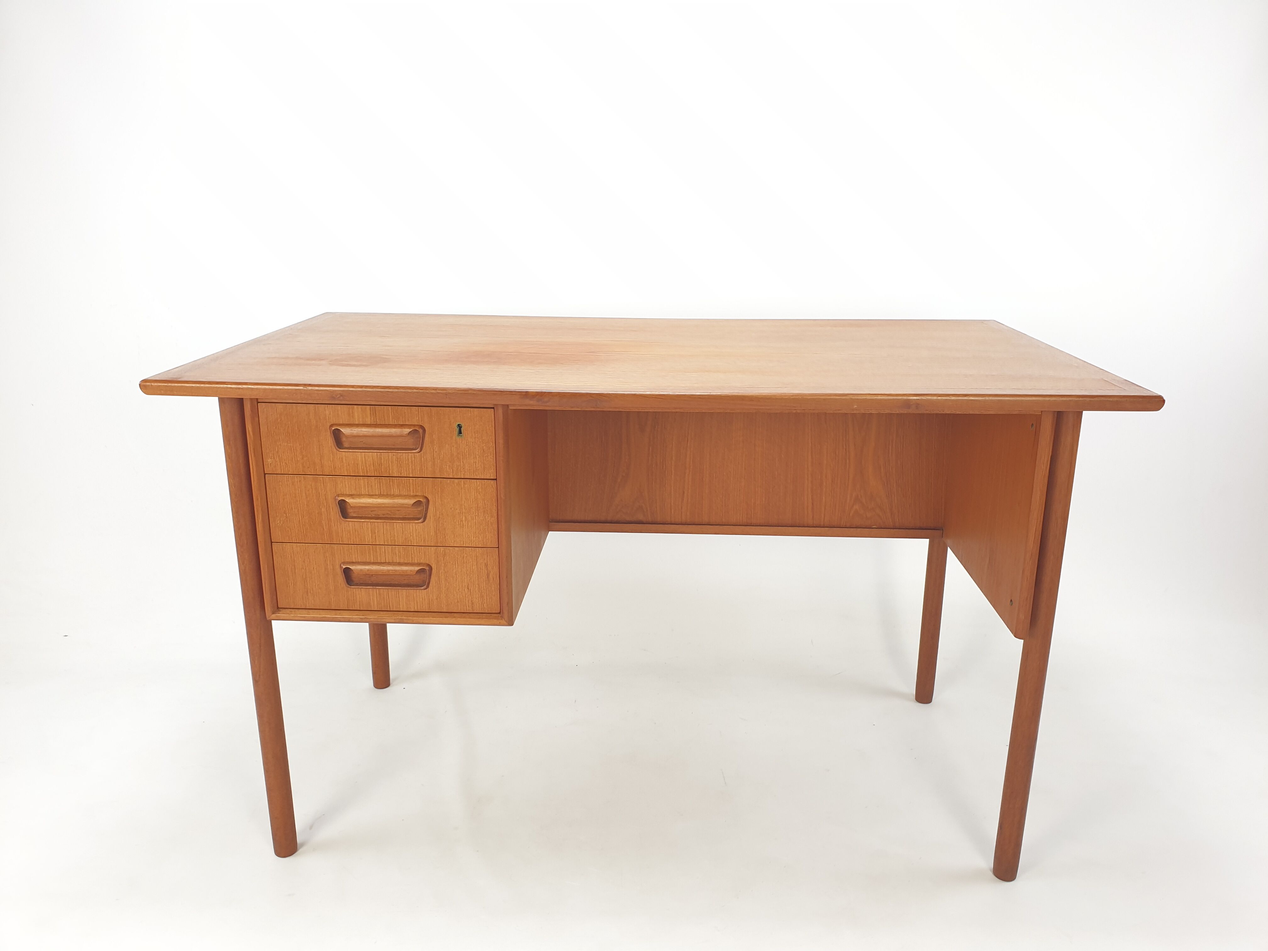 Danish Teak Desk by Gunnar Nielsen Tibergaard, 1960s