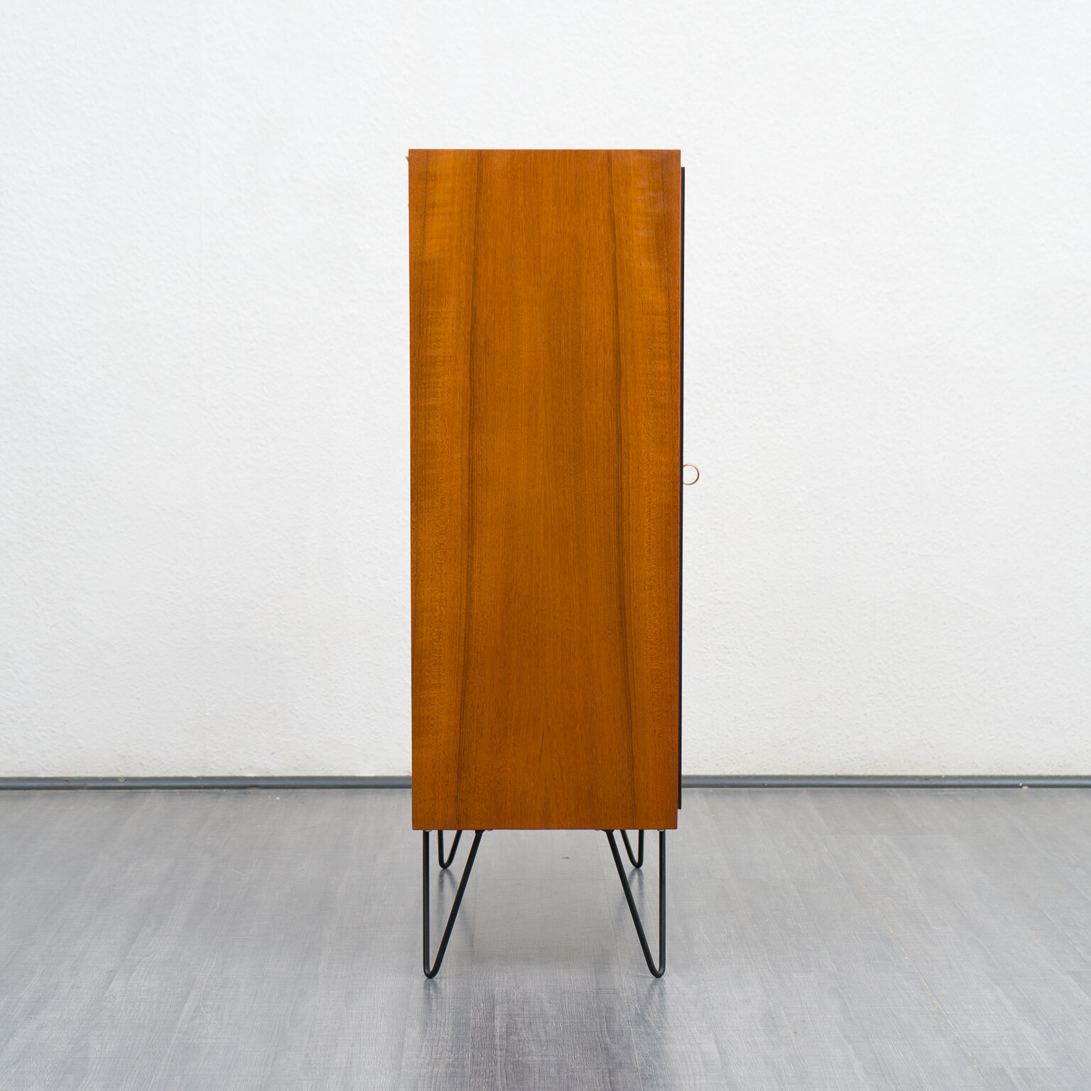 Wardrobe, teak, vintage, ridged doors