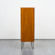 Wardrobe, teak, vintage, ridged doors