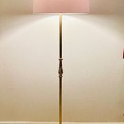 Lampadaire laiton vintage, tripode circa 1960s