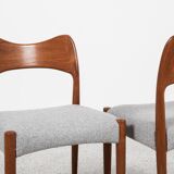 Midcentury set of 4 chairs in teak by Arne Hovmand Olsen for Mogens Kold