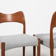 Midcentury set of 4 chairs in teak by Arne Hovmand Olsen for Mogens Kold