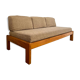 Wooden sofa design Regain France vintage 60s