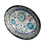 Dish from the 70s enamelled ceramic