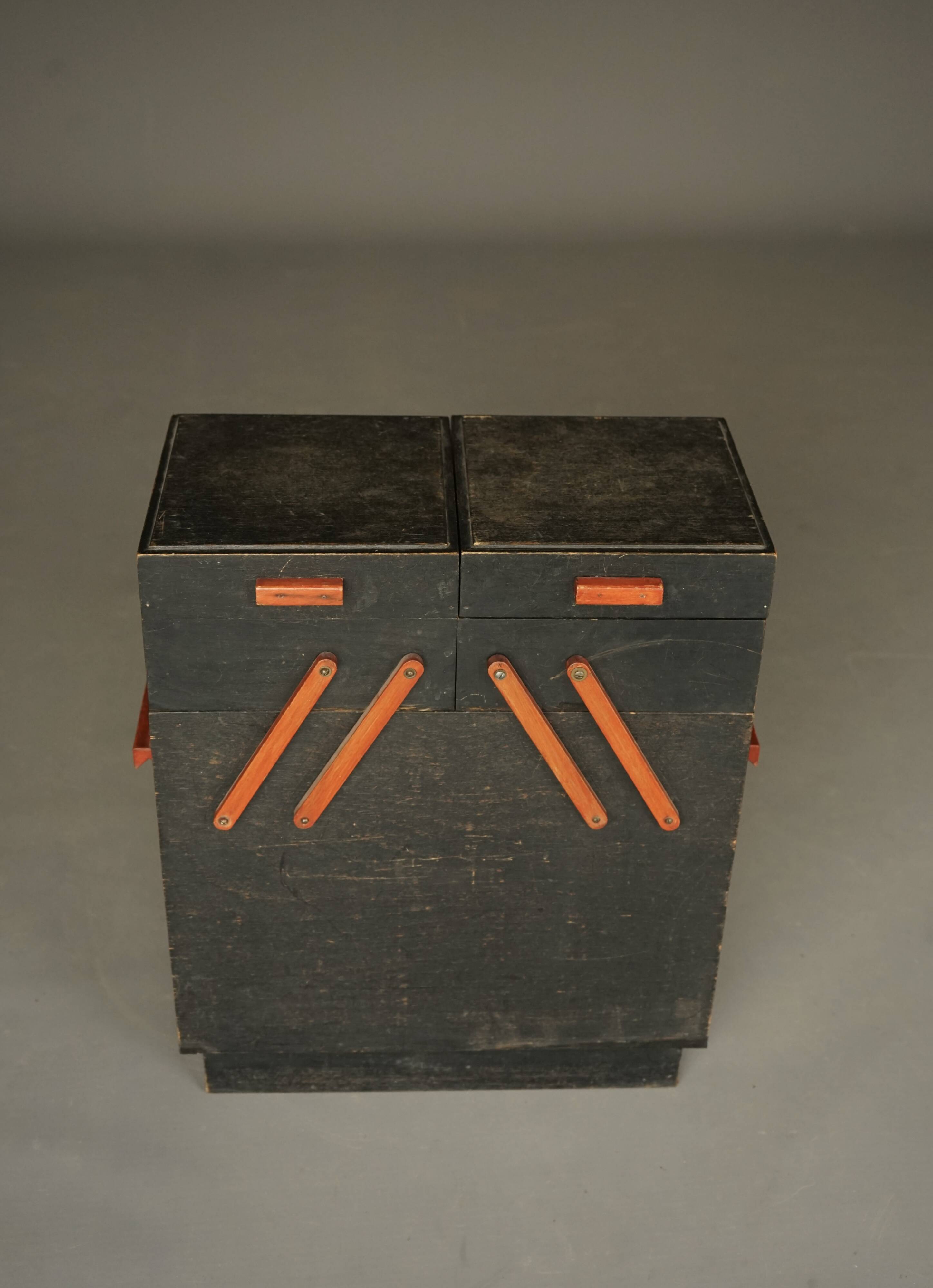 Dutch modernist sewing cabinet. 1930s.