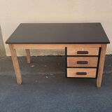 beautiful desk 1940/60 in revamped wood