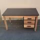 Bureau 1940/60 en bois relooké