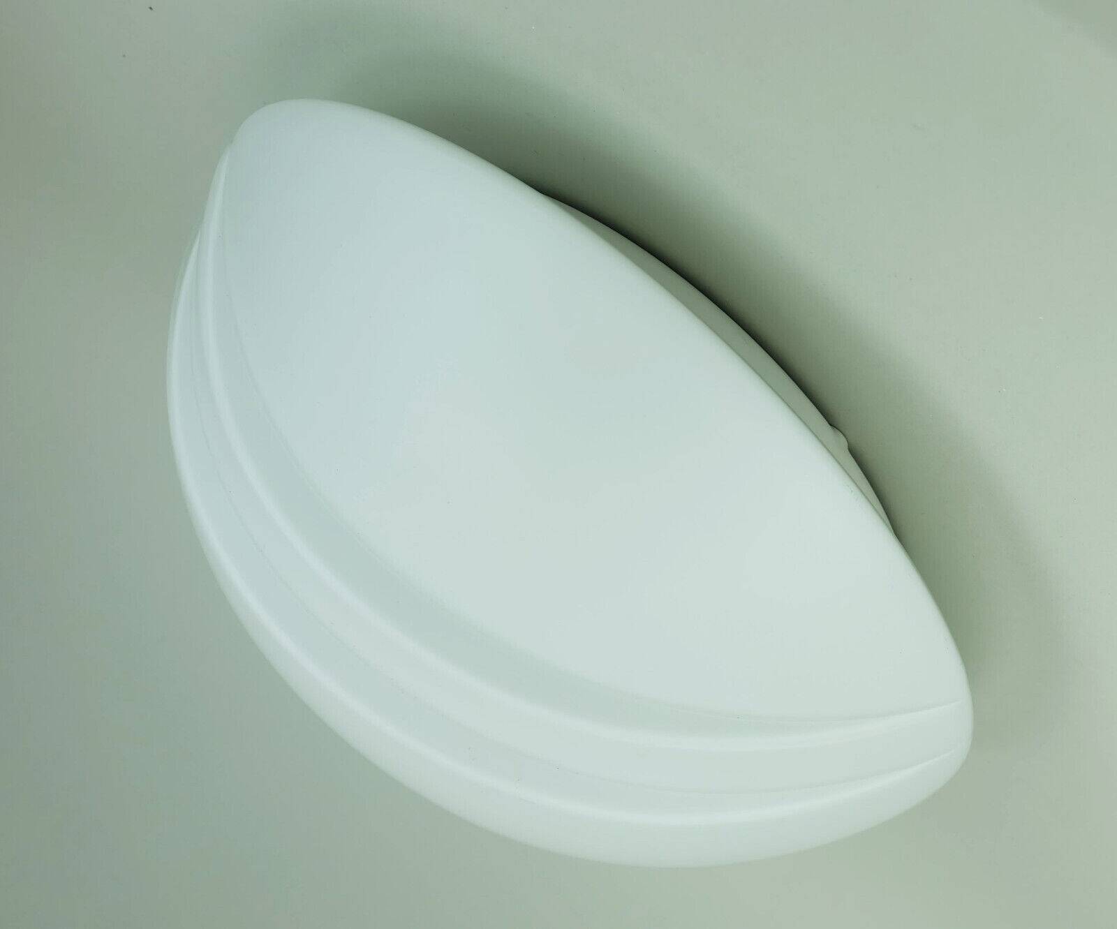 Putzler flush mount plafonnier verre blanc verre satiné années 1970 1980