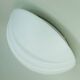Putzler flush mount plafonnier verre blanc verre satiné années 1970 1980