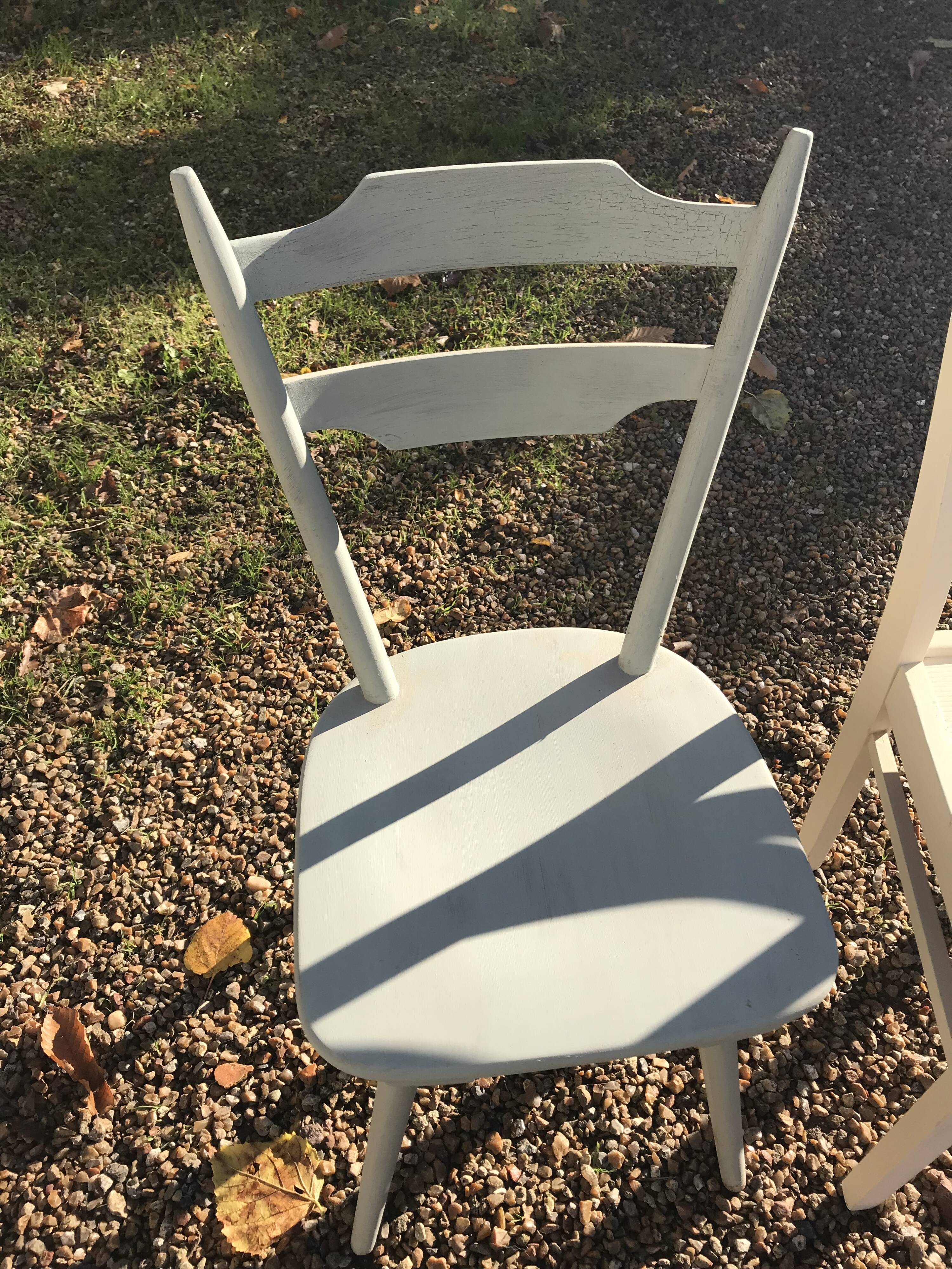 Set of mismatched chairs
