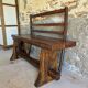 Rustic/brutalised entrance bench
