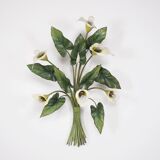 Light wall lamp with Arums / Callas.