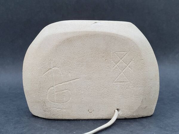 Lampe en Pierre par Arsène Galisson 1980