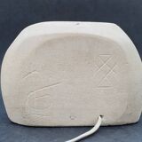 Vintage Lamp 70s Stone Sculpture by Arsène Galisson