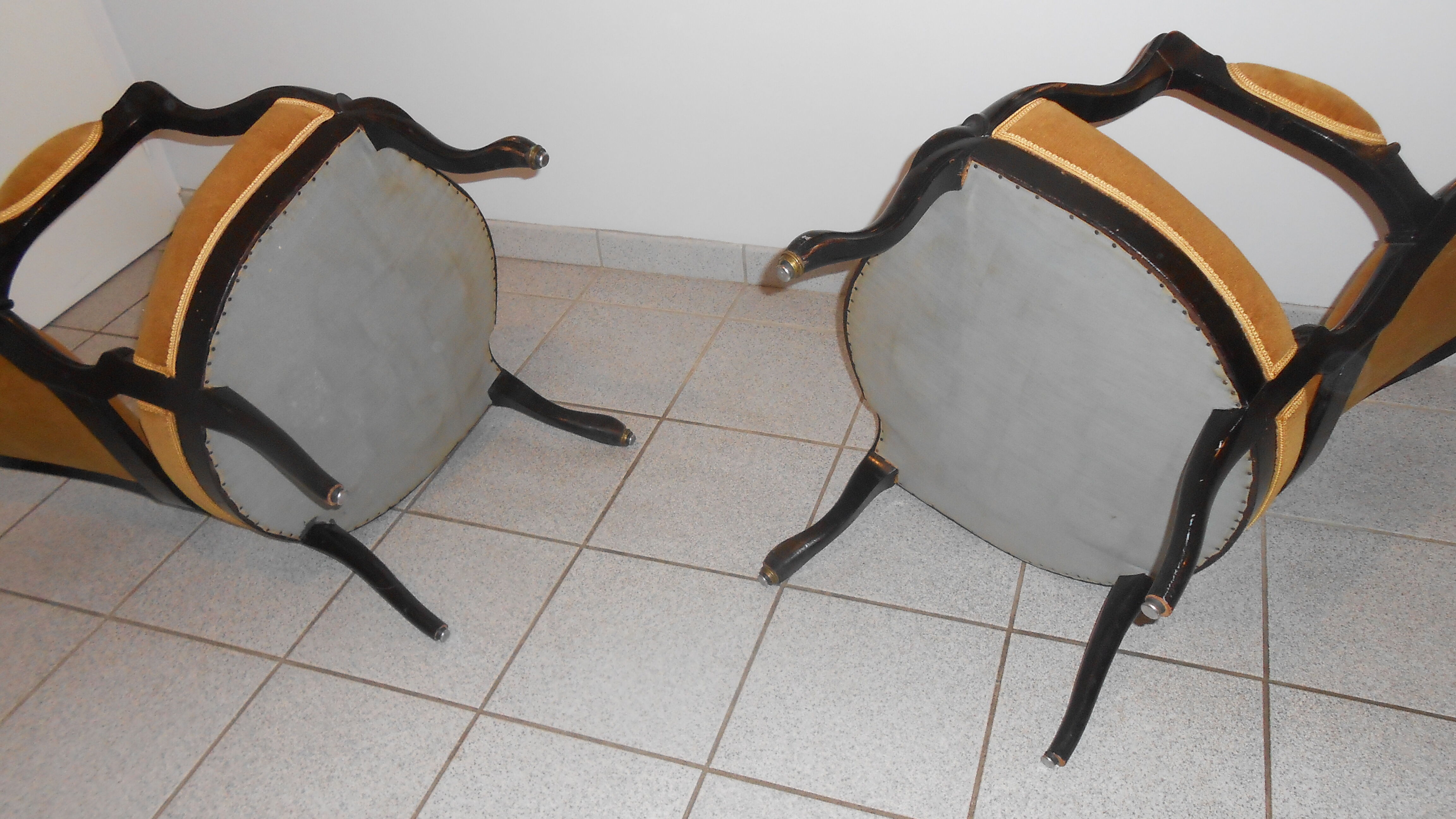Pair of armchairs of Napoleon III style