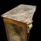 Display cabinet with 3 glass sides in Louis XV style made of mahogany and gilded bronze.