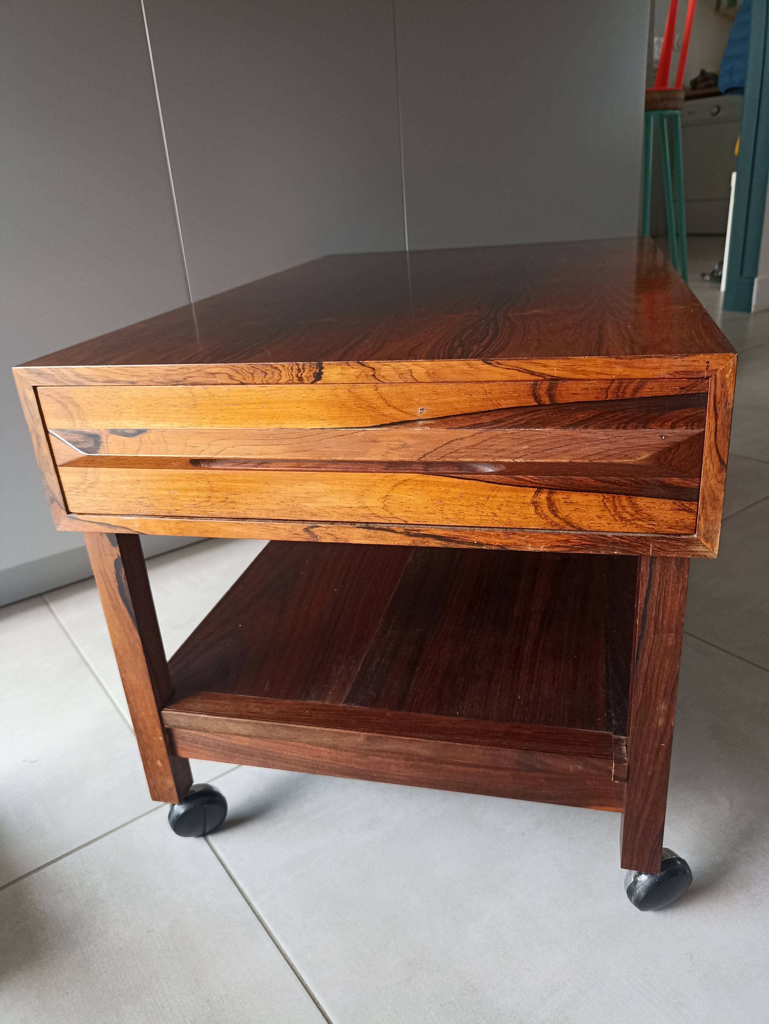 Bruksbo coffee table on casters