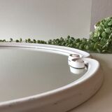 Pair of oval mirrors 39x49cm