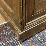 Large 19th century sideboard in fir and chestnut