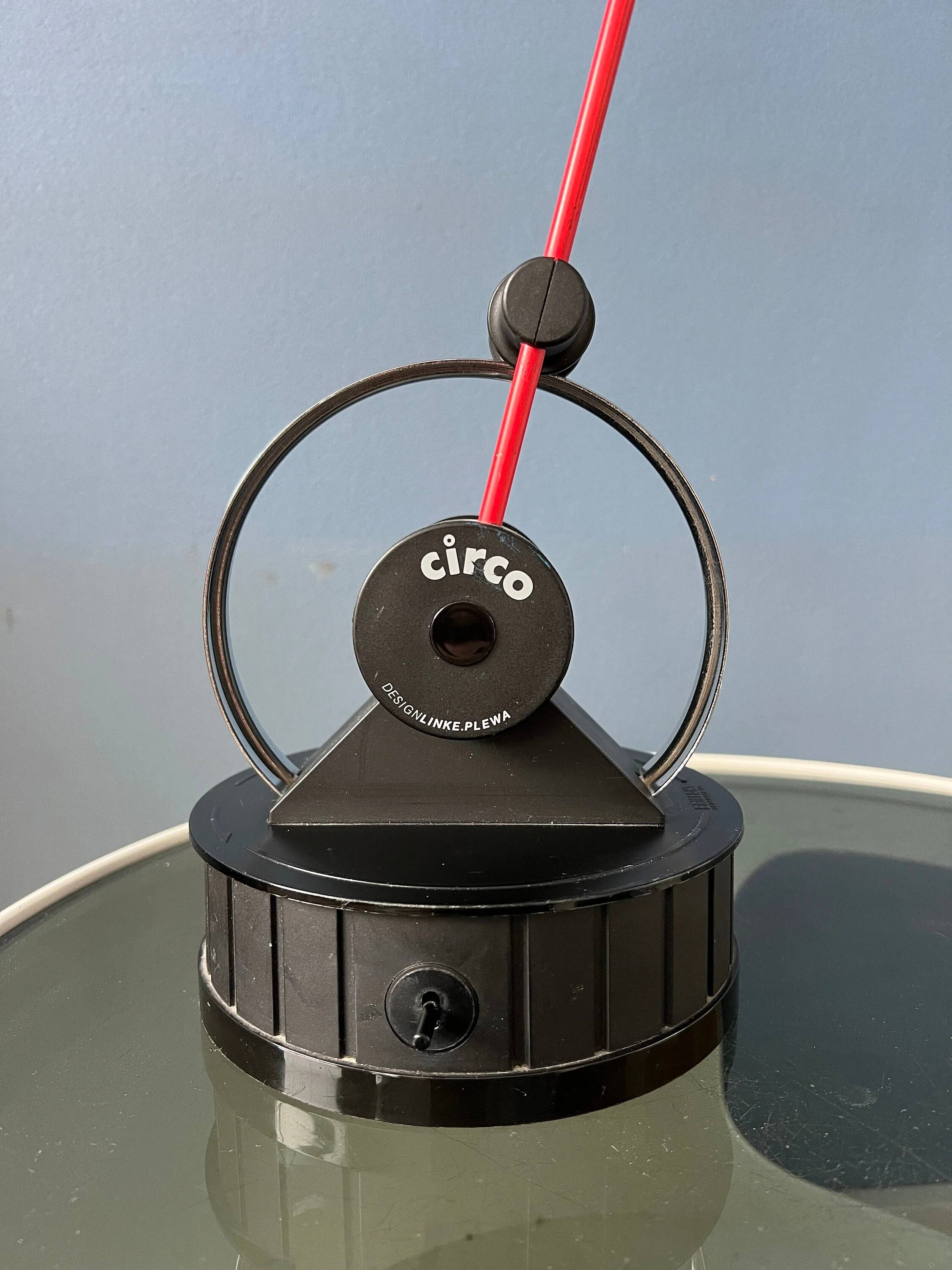 Postmodern table lamp Circo from the 1980s by Linke Plewa for Brilliant AG