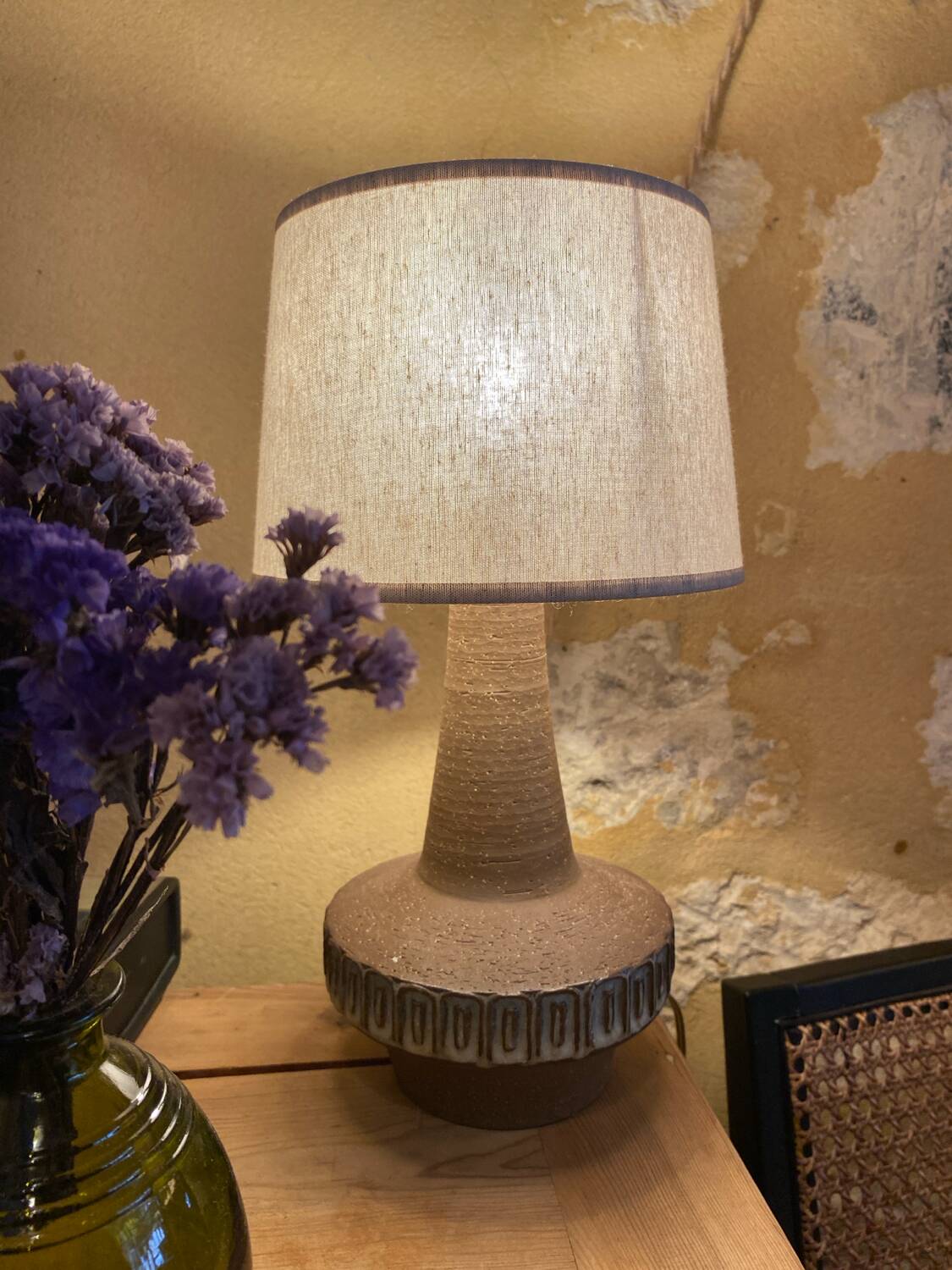 Small vintage ceramic lamp