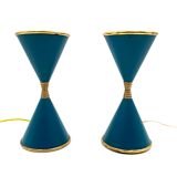 Lampes de table 'Clessidra', d'Angelo Lelii, Arredoluce, Milan Italie, 1960