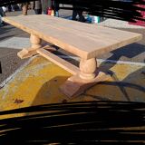 Solid oak monastery table