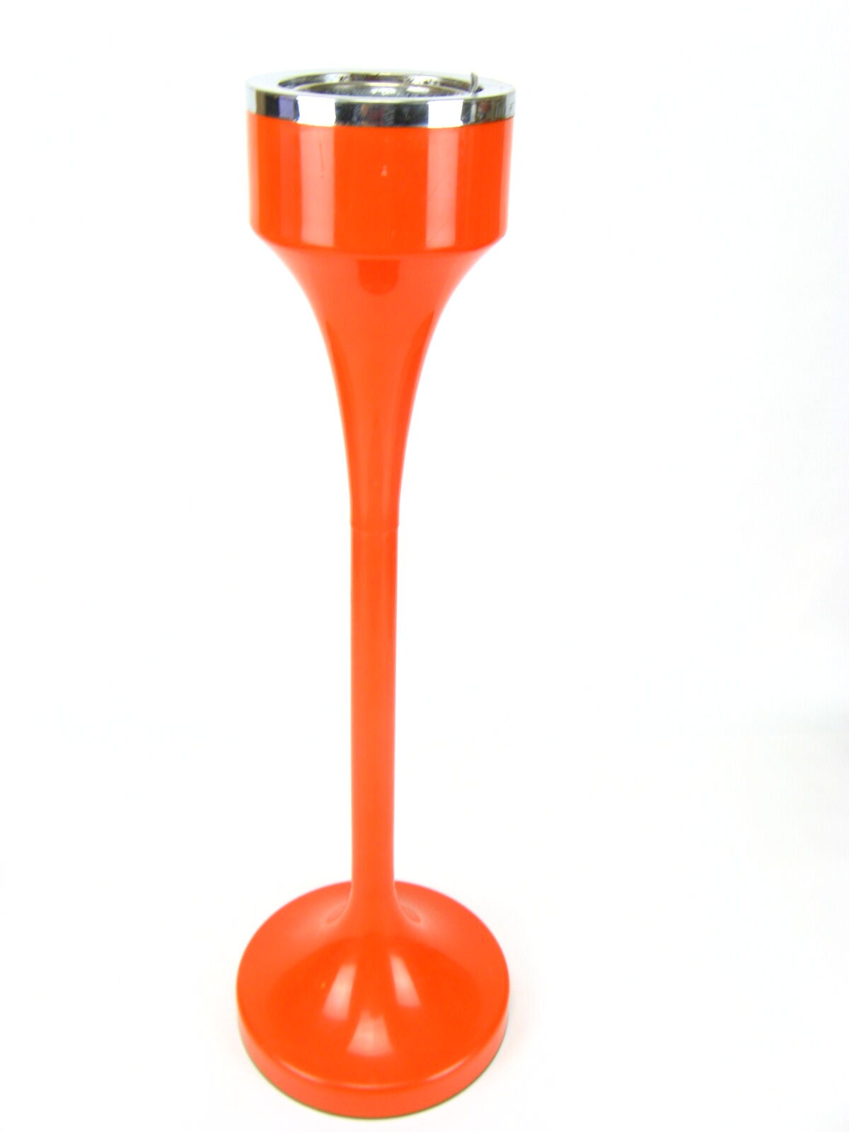 Orange standing ashtray
