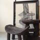 Wooden handmade yoga stool
