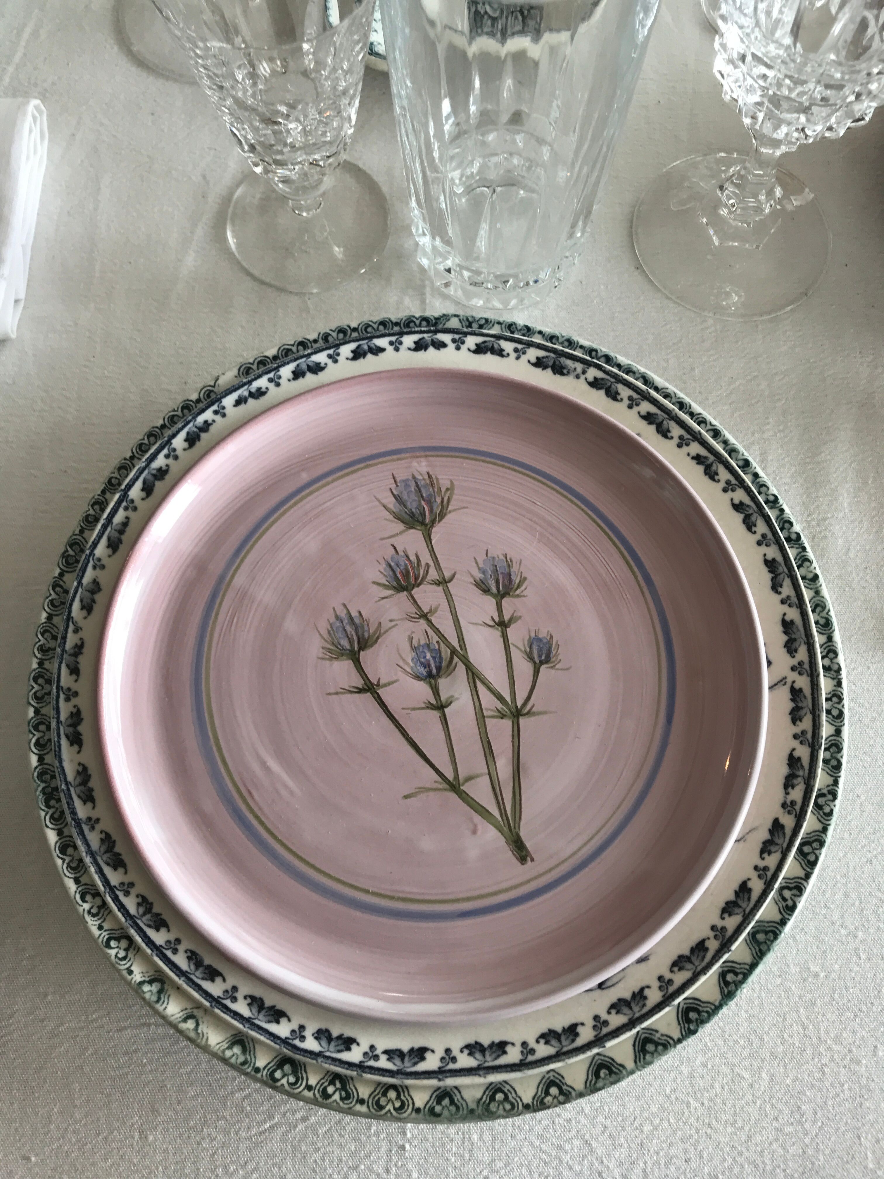 Assiettes dessert vintage