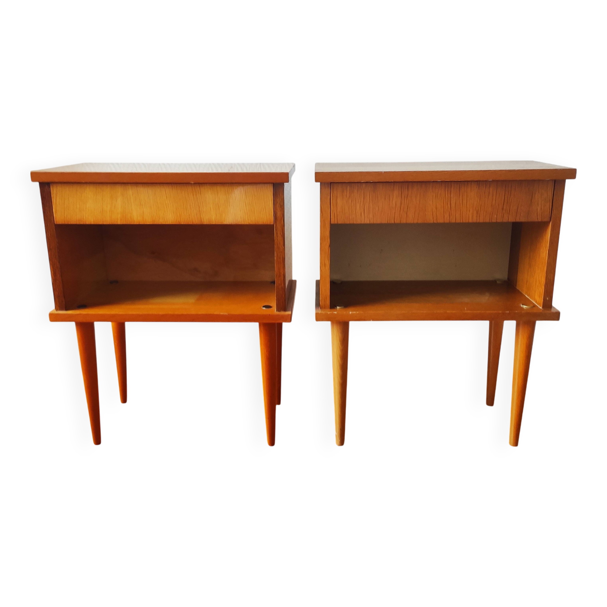 Paire de tables de chevets style scandinave