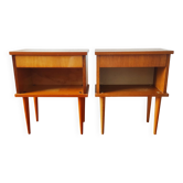 Pair of Scandinavian style bedside tables
