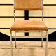 Set of 4 vintage chrome dining room chairs 1970