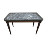 Table basse Louis XVI bois et marbre