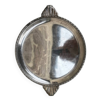 Silver metal tray