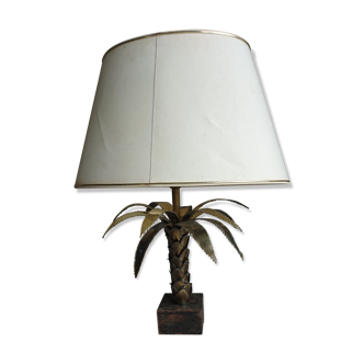 Palm brass lamp