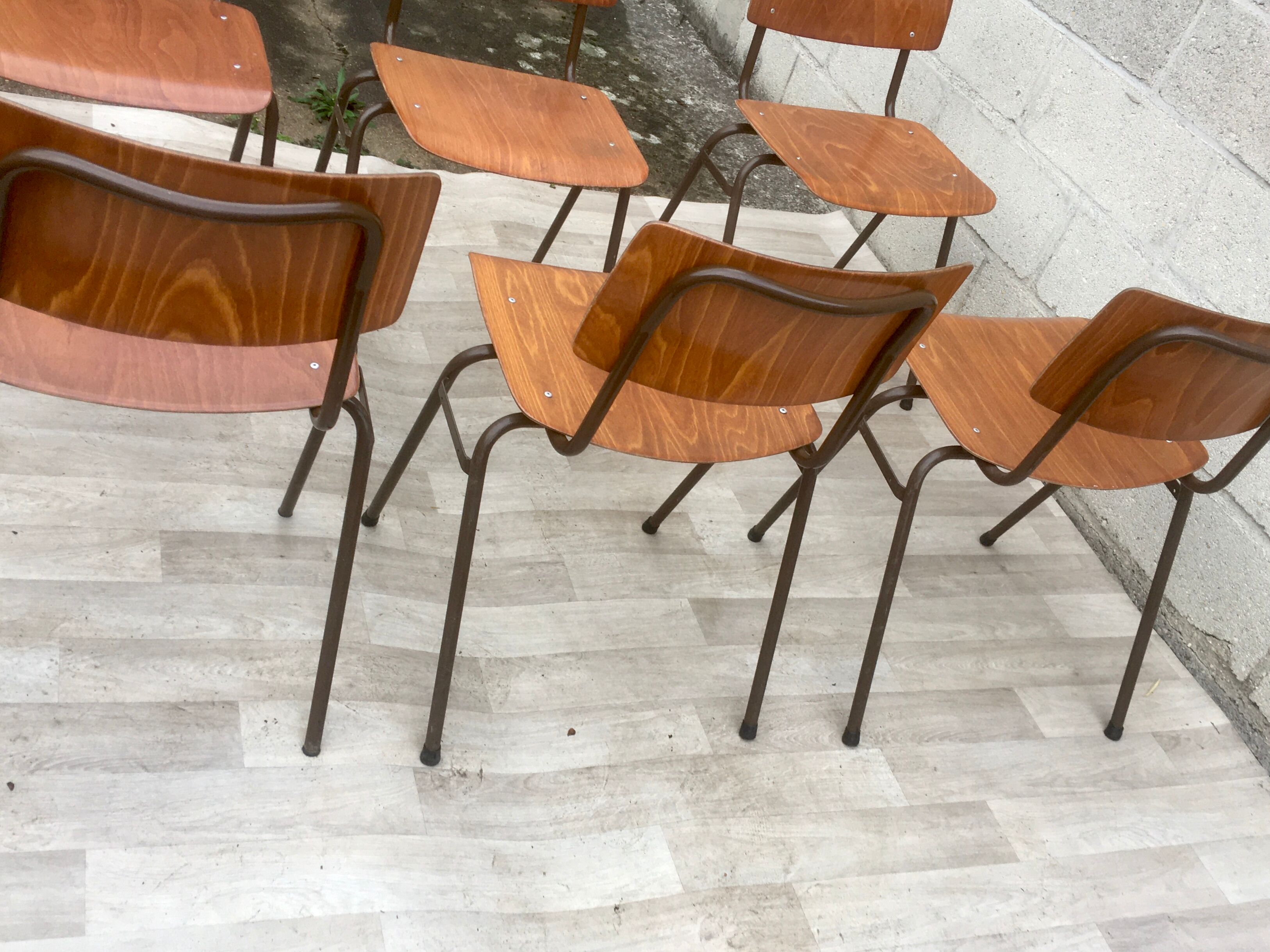 Set of 6 vintage Dutch Marko chairs