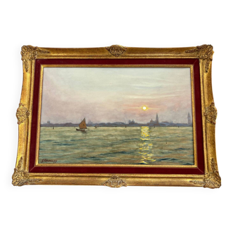 Tableau “Coucher de Soleil à Venise”