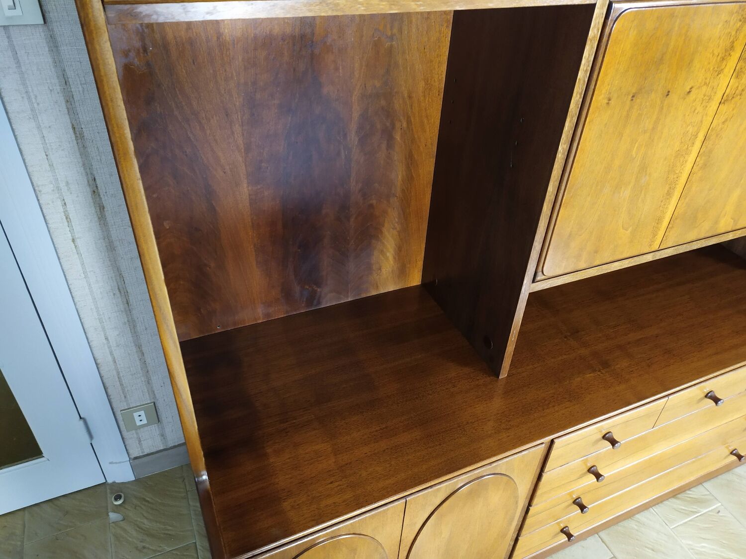 Vintage bookcase jacques hauville