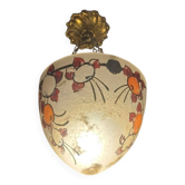 Light / art deco suspension in enamelled glass – signed lemiere