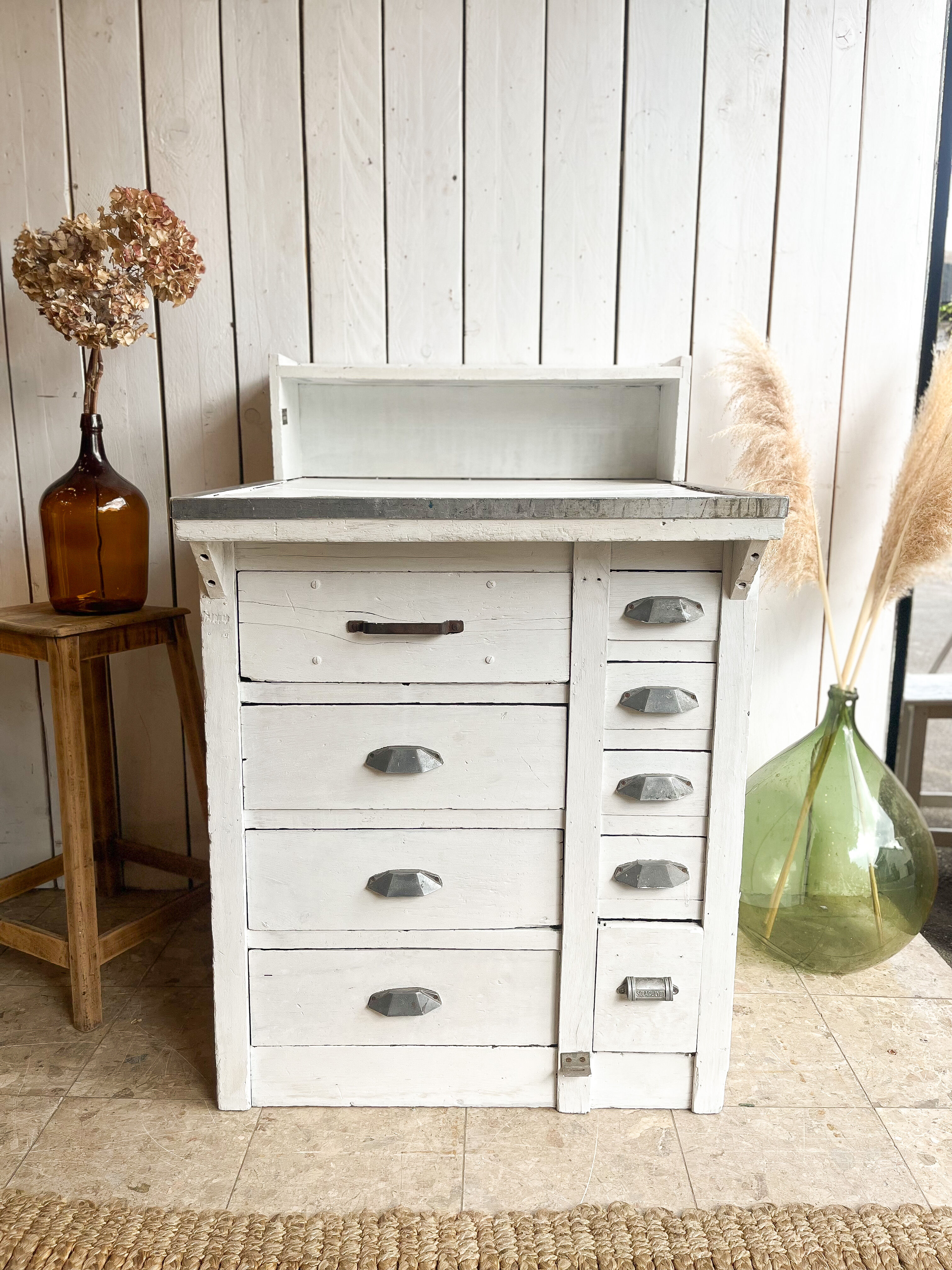 Former small white patina trading post